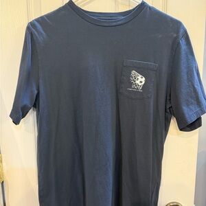 Vineyard Vines Navy Pocket Tee with Graphic